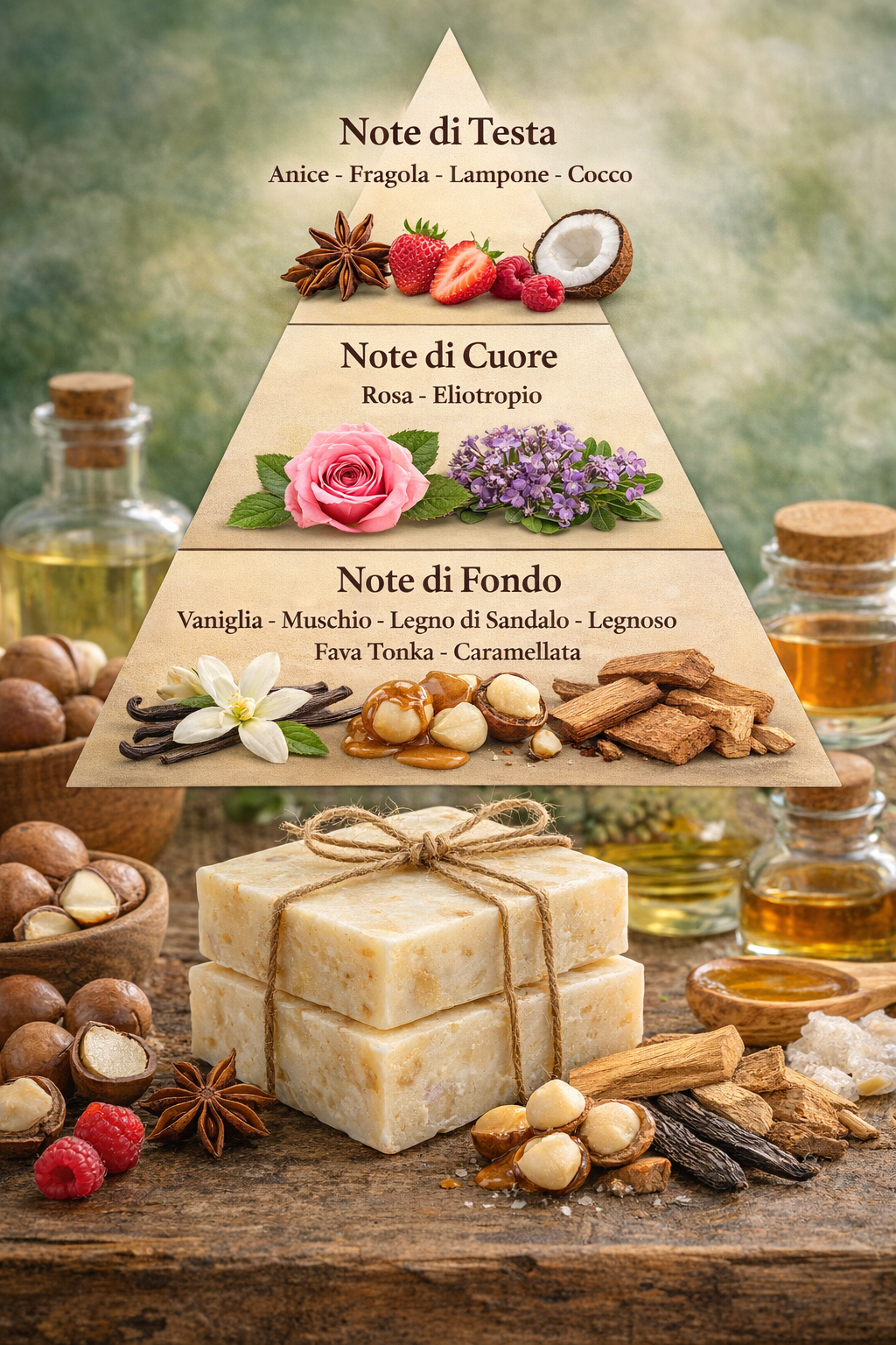Fragranza per sapone: Argan &amp; Noce di Macadamia