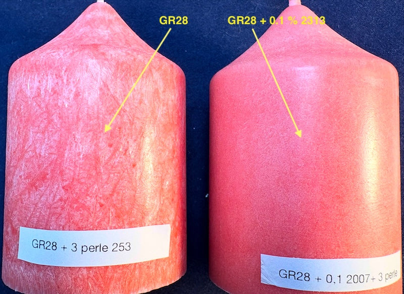 Additivo per togliere  l'effetto di cristallizzazione