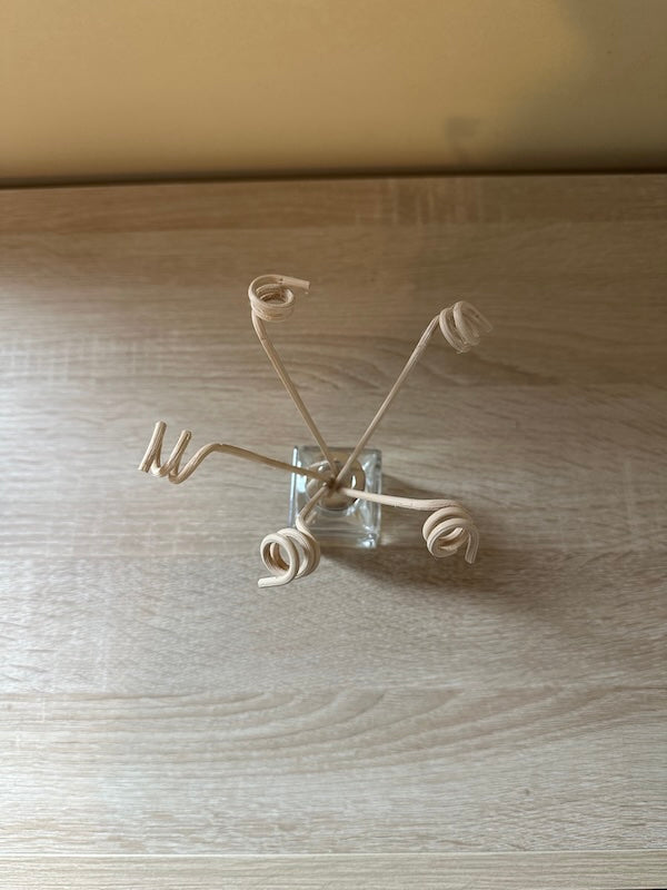 Bastoncini a spirale per diffusori, colore naturale