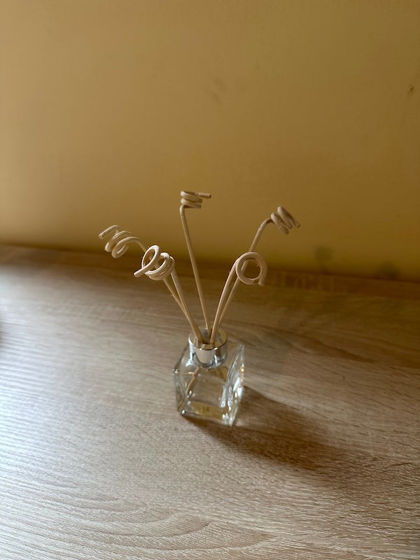 Bastoncini a spirale per diffusori, colore naturale