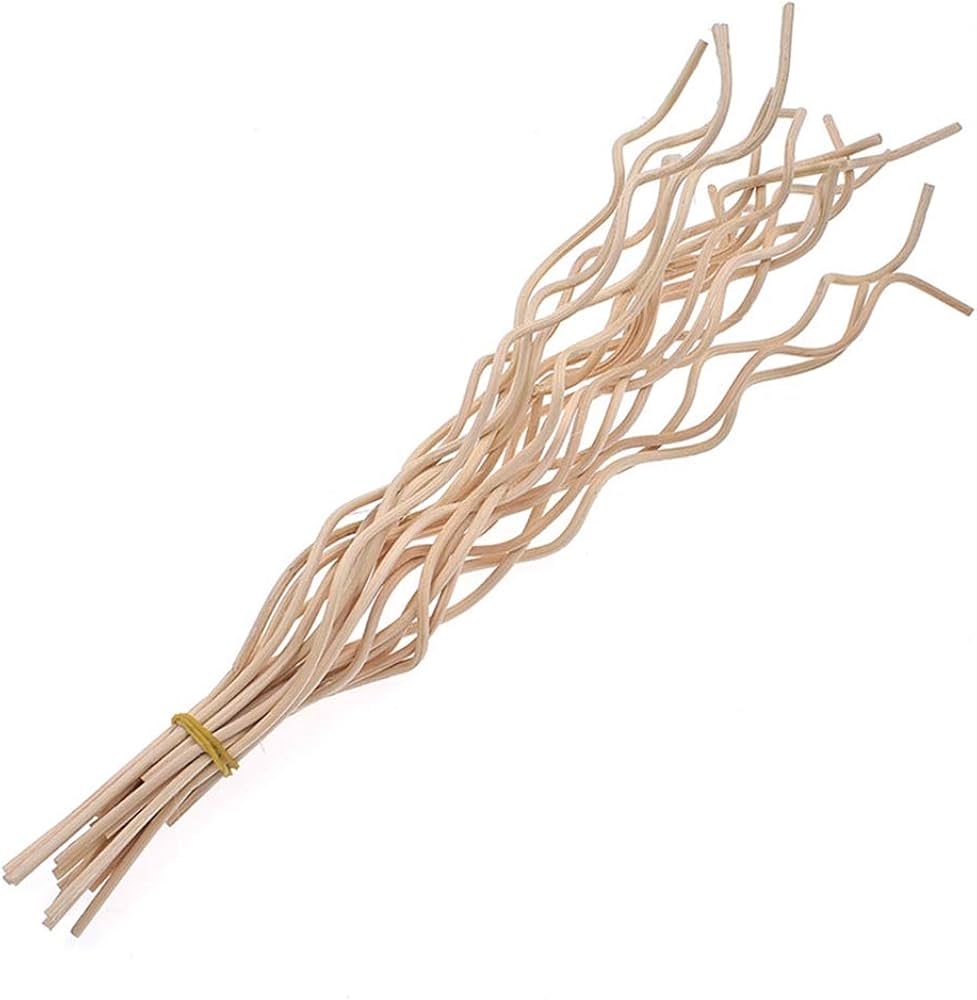Bastoncini ondulati per diffusori, colore naturale