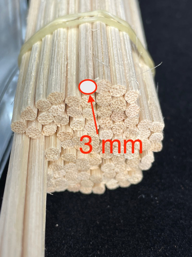 Bastoncini per diffusori colore naturale, 100 pz , lunghezza 20 cm , spessore 3 mm