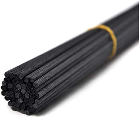 Bastoncini per diffusori colore nero, lunghezza 20 cm, diam. 3 mm, 100 pz