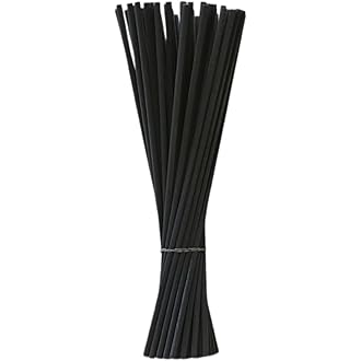 Bastoncini per diffusori colore nero, lunghezza 20 cm, diam. 3 mm, 100 pz