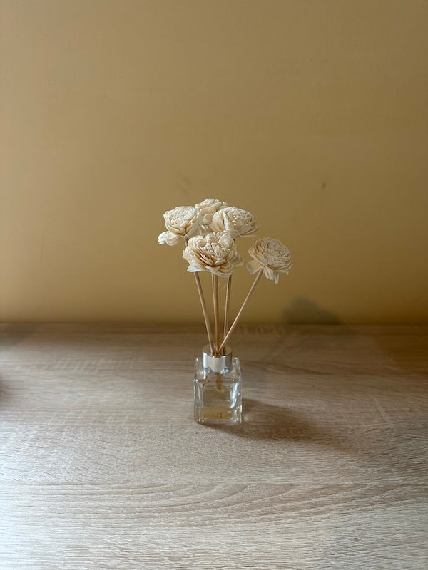 Bastoncini per diffusori con fiore, colore naturale