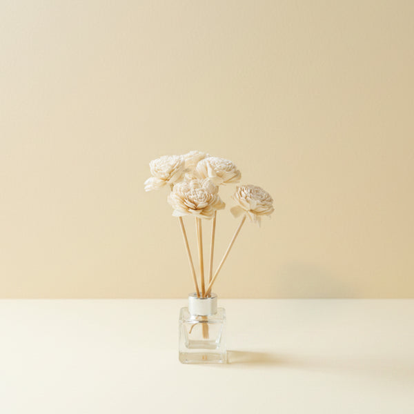 Bastoncini per diffusori con fiore, colore naturale
