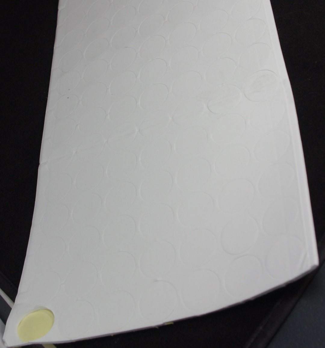 Biadesivi BIANCO per stoppino, 20 mm, 140 pezzi