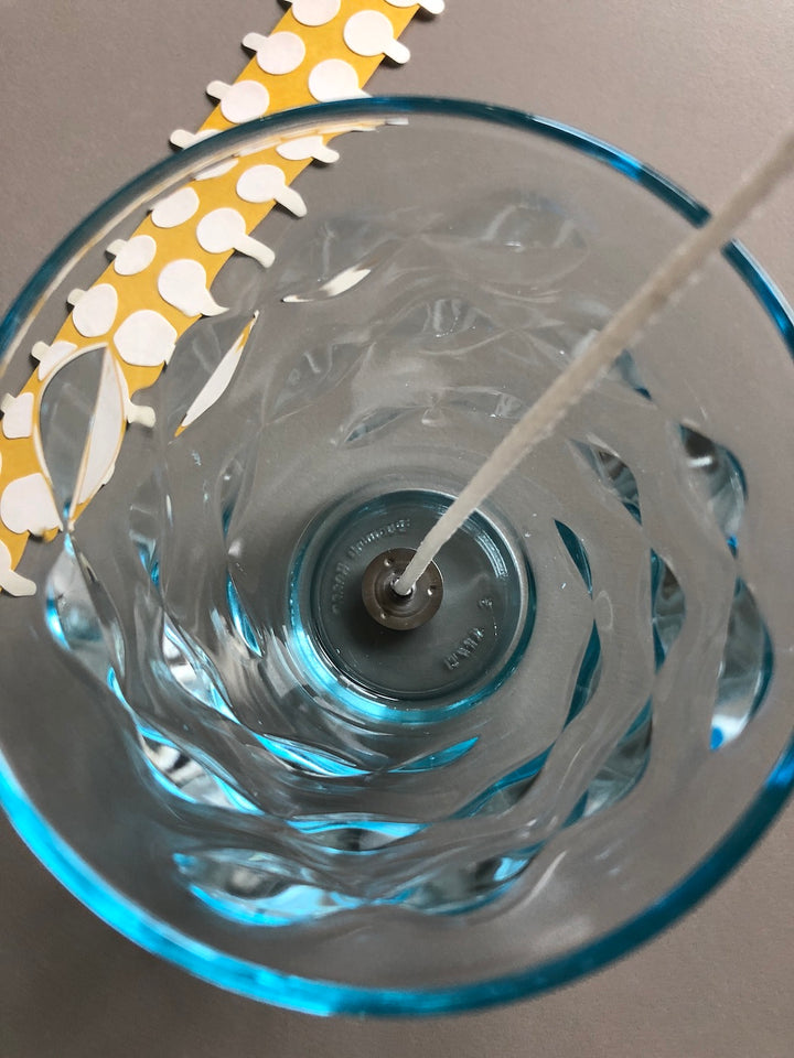 Biadesivi trasparente  per stoppino, diametro 15 mm, 200 pezzi