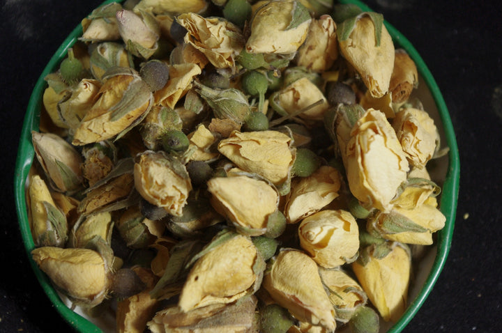 Boccioli di rose gialle essiccate   - 100 gr