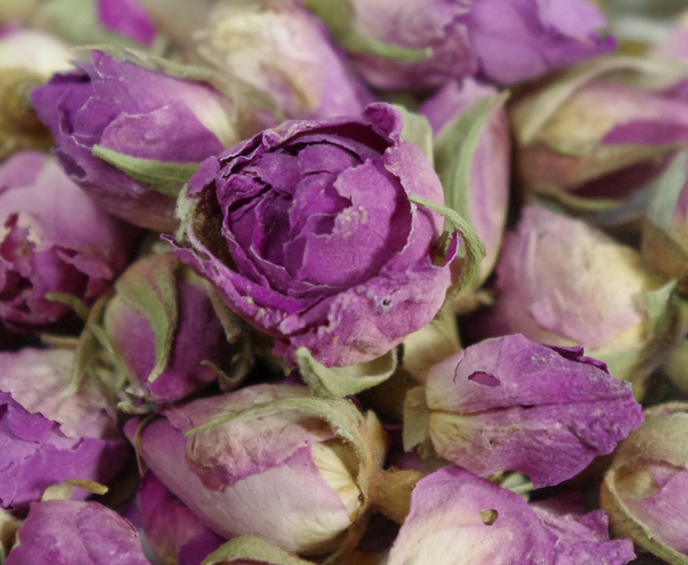 Boccioli di rose rosa essiccate   - 100 gr