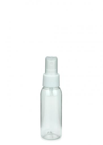 Bottiglia spray con nebulizzatore 60 ml, colore trasparente grigio, confezione da 5 pz