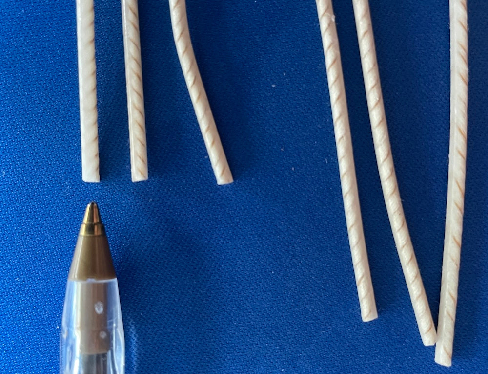 Campioni stoppini cerati per candele nei contenitori - 3 pz. per 4 tipi