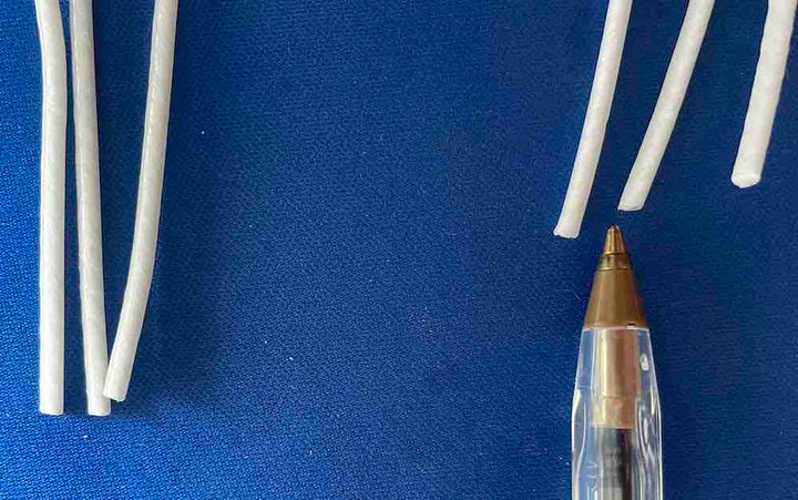 Campioni stoppini cerati per candele nei contenitori - 3 pz. per 4 tipi