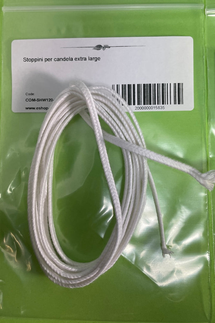 Campioni stoppini cordicella - 2 mt per 4 tipi