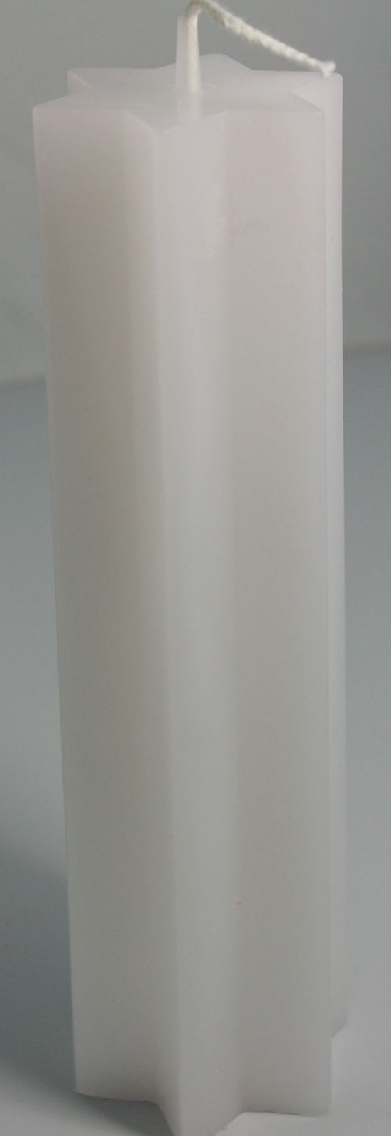 Candela a forma di stella bianca, può essere usata per candele ad intaglio - carving candles