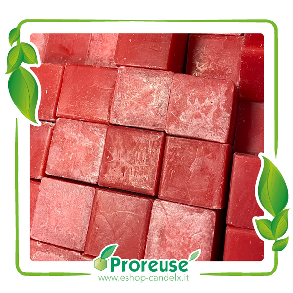 Cera di palma colorata rossa