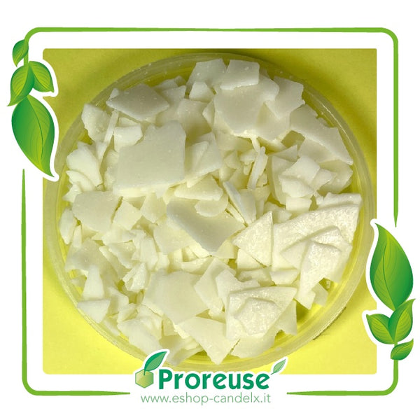 Cera di soia 58 per candele nei bicchieri