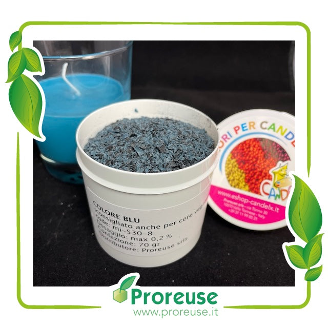 Colore BLU  per cera con  maggiore compatibilità con cere vegetali , MI-530-8