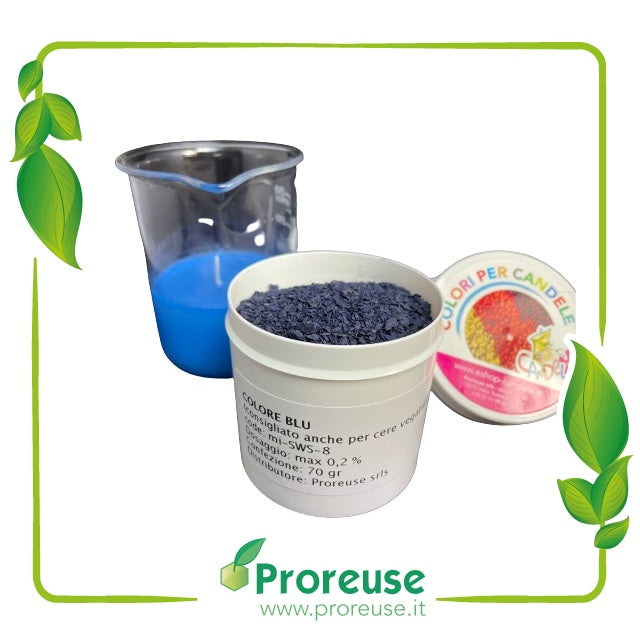 Colore BLU  per cera con  maggiore compatibilità con cere vegetali , MISWS-8