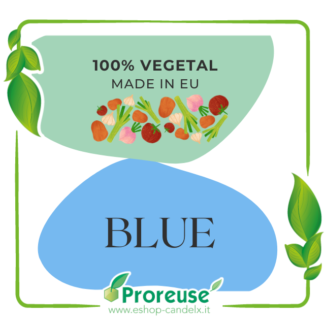 Colore Blue, liquido, 100 % vegetale, per cera o diffusore d&