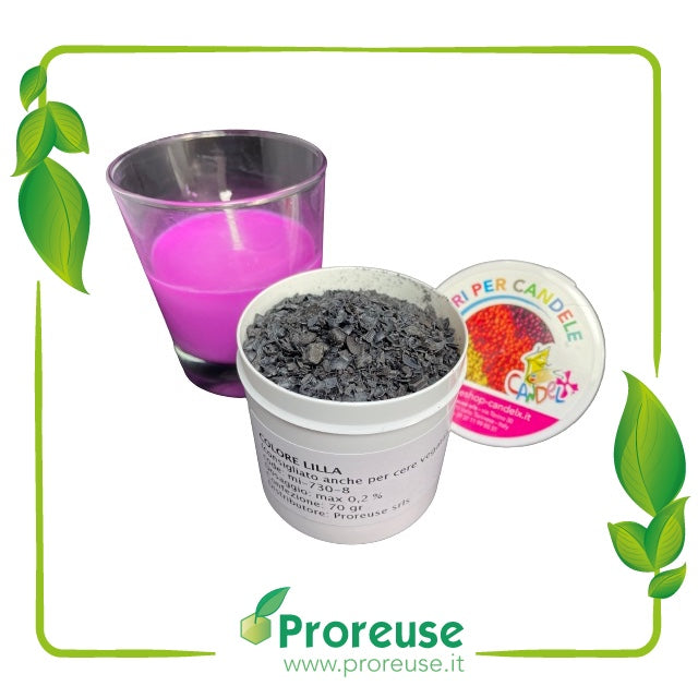 Colore LILLA  per cera con  maggiore compatibilità con cere vegetali , MI-730-8