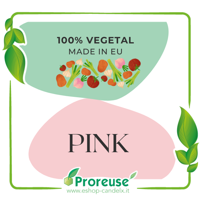 Colore Rosa, liquido, 100 % vegetale, per cera o per diffusori d'ambiente