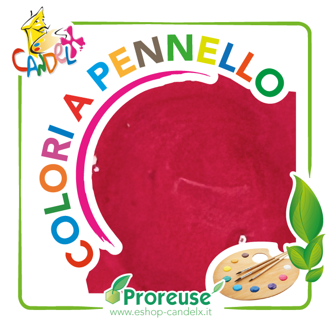 Colore acriclico bordeaux, a pennello, per cera o per gesso (1290 25035)