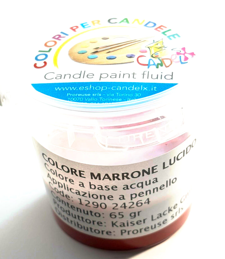 Colore acrilico marrone, a pennello, per cera o per gesso (1290 24264)