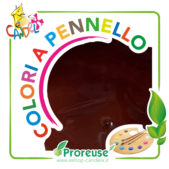 Colore acrilico marrone, a pennello, per cera o per gesso (1290 24264)