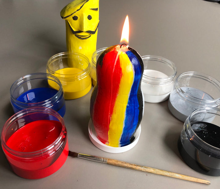 Colore acrilico nero, a pennello per cera o per gesso  (1290 24266)