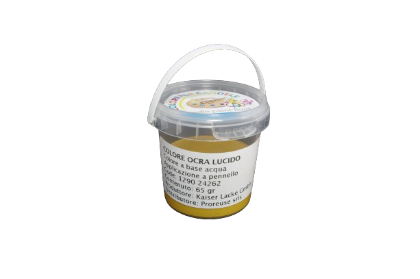 Colore acrilico ocra, pennello , per cera o per gesso (1290 24262)
