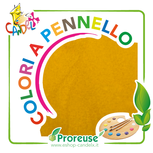 Colore acrilico ocra, pennello , per cera o per gesso (1290 24262)