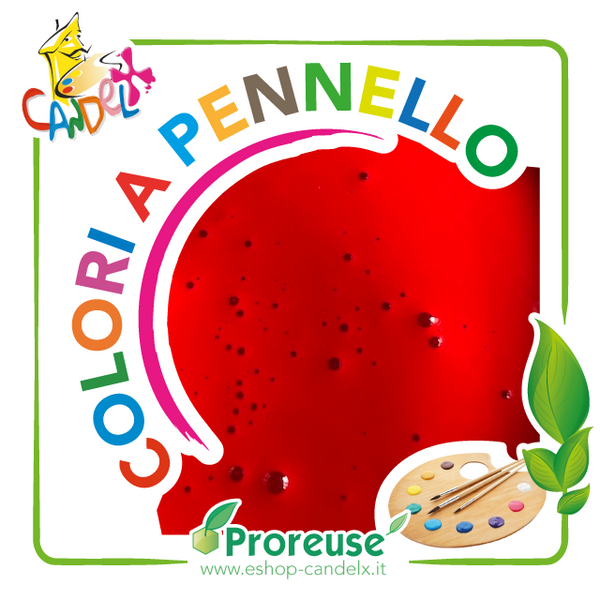 Colore acrilico rosso, a pennello , per cera o per gesso (1290 24263)