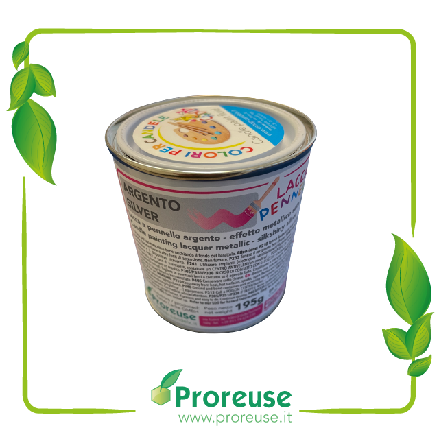 Colore argento, a pennello, per cera o per gesso