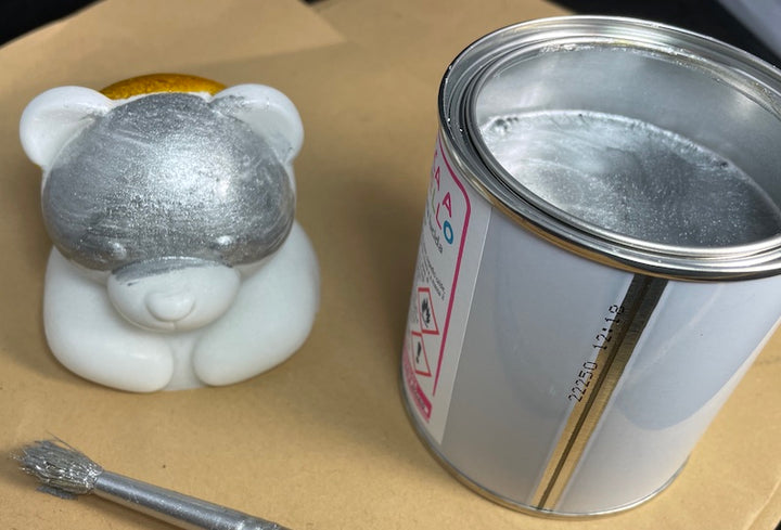 Colore argento, a pennello, per cera o per gesso
