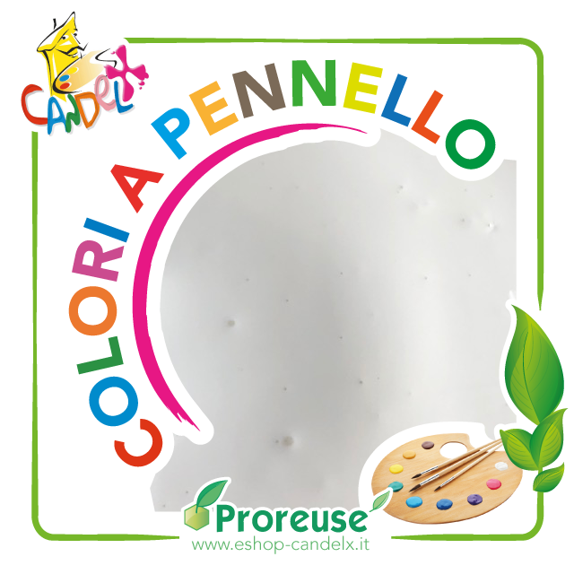 Colore bianco acrilico, a pennello , per cera o per gesso (1290 2591)