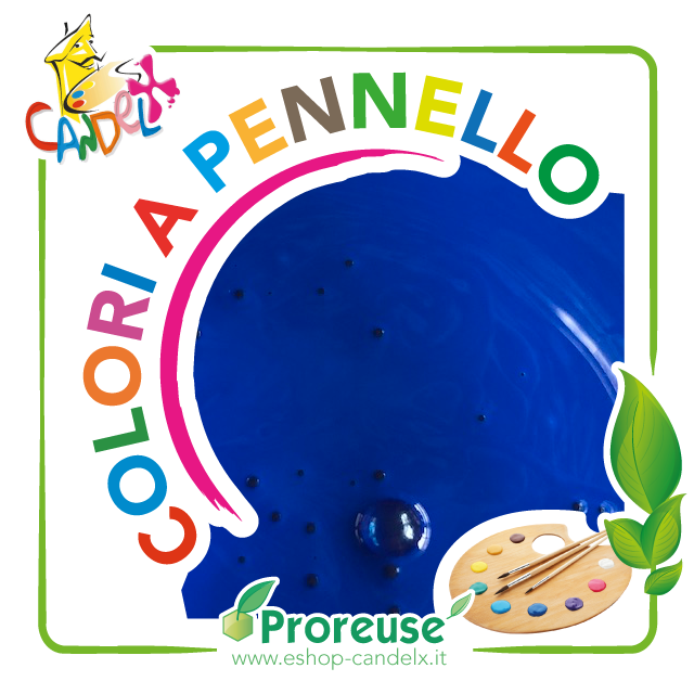 Colore blu acrilico a pennello, per cera o per gesso (1290-24265)