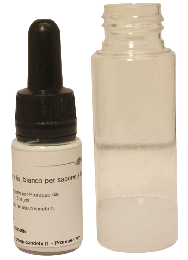 Colore liquido bianco per sapone a base di glicerina vegetale