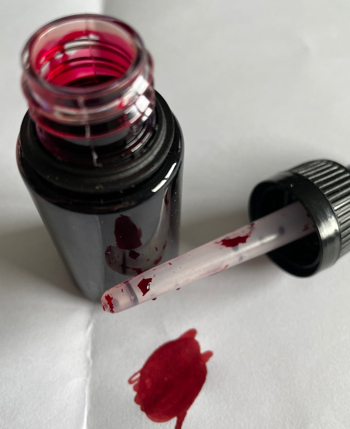 Colore liquido rosso  per sapone a base di glicerina vegetale