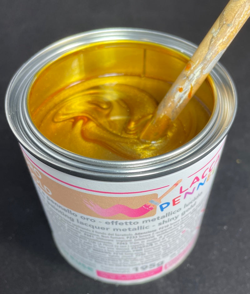 Colore oro,  a pennello, per cera o per gesso