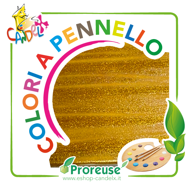 Colore oro,  a pennello, per cera o per gesso