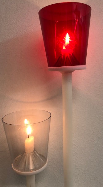 Flambeaux per processione - colore blu - Confezione da 36 pezzi