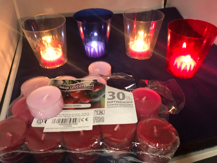 Flambeaux per processione - colore blu - Confezione da 36 pezzi