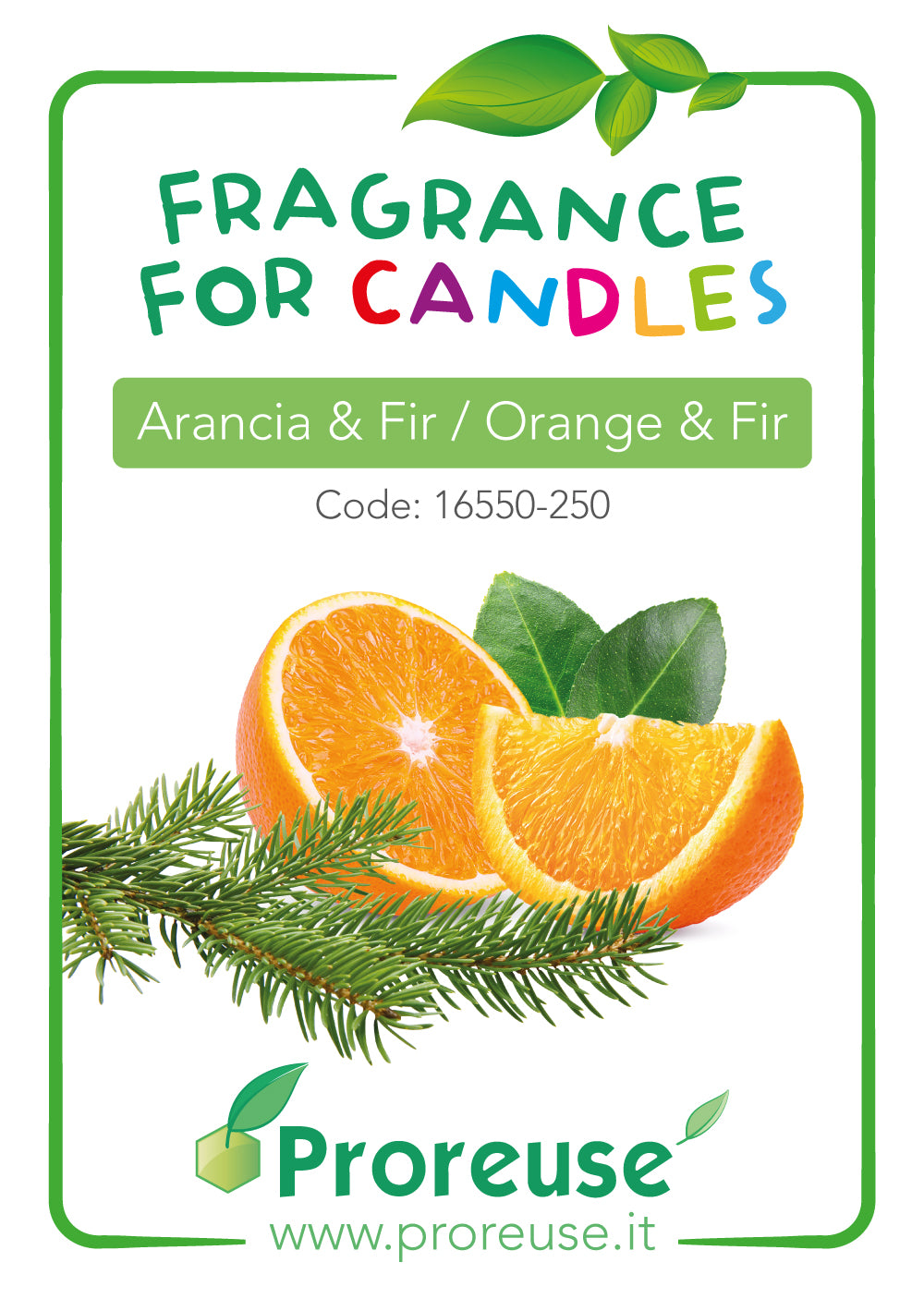 Fragranza all'ARANCIA FIR