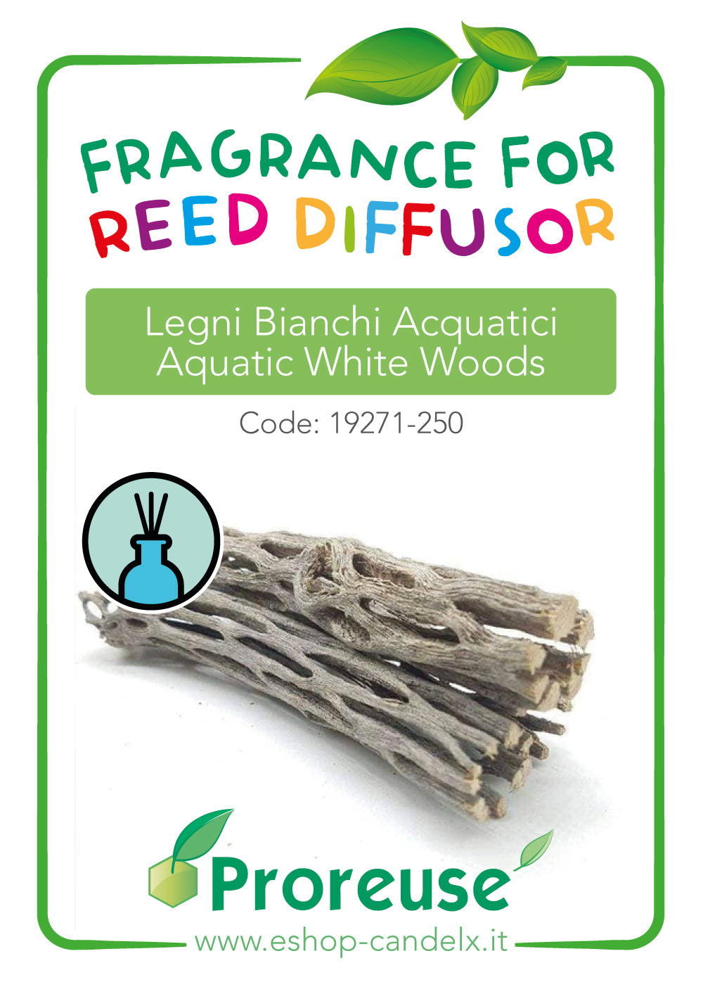 Fragranza concentrata per diffusori : Legni bianchi acquatici