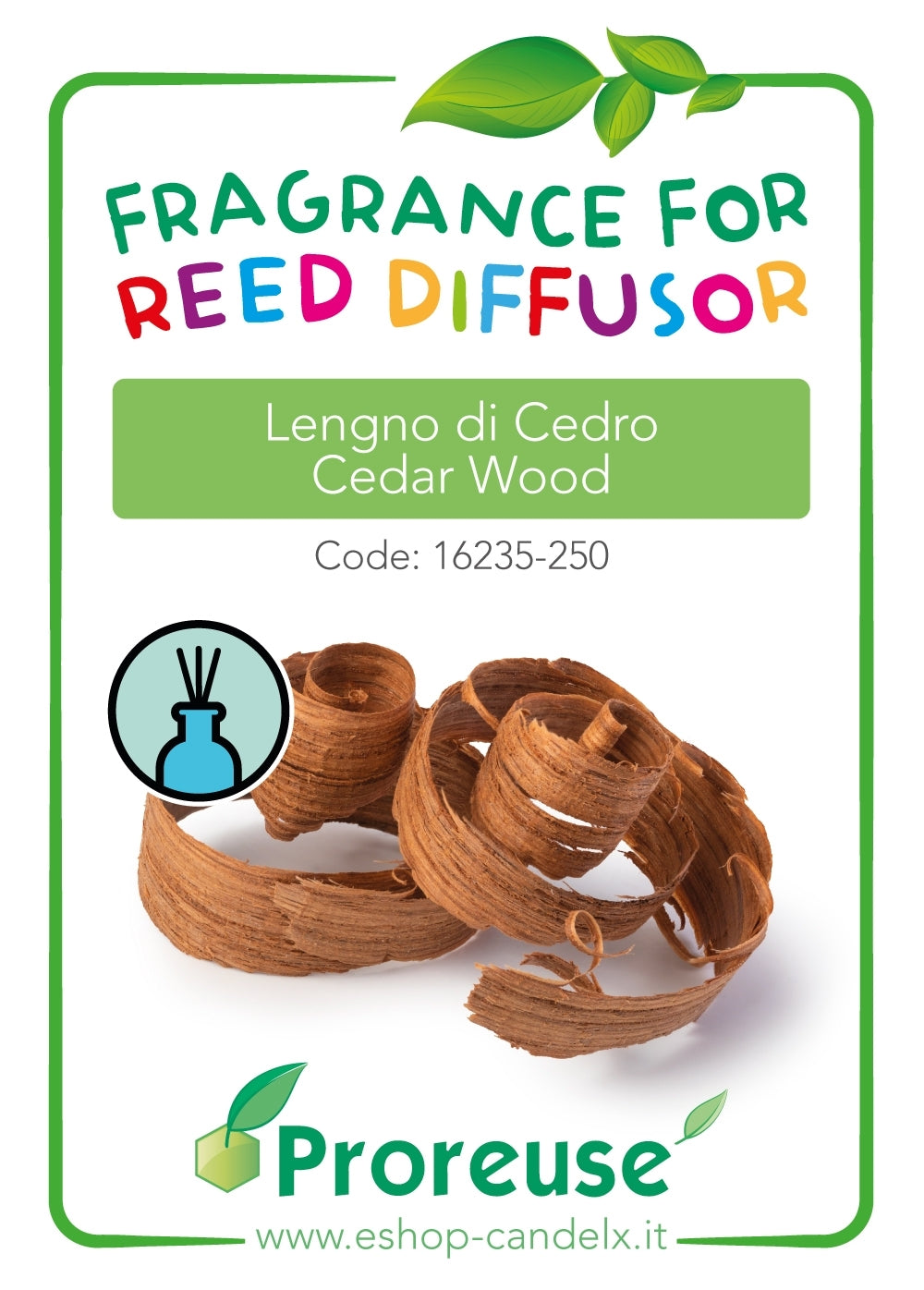 Fragranza concentrata per diffusori : Legno di cedro