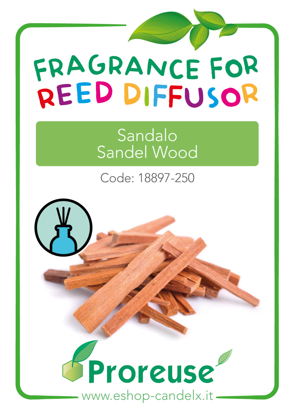 Fragranza concentrata per diffusori : Sandalo