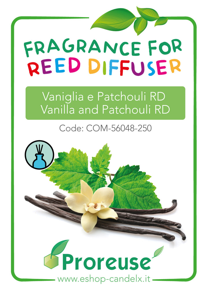 Fragranza per diffusori: Vaniglia e Patchouli RD