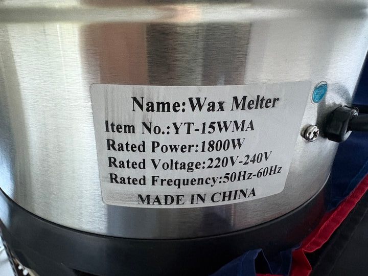 Fusore per cera di soia, cere vegetali e paraffina, 15 lt