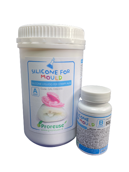 Gomma siliconica (silicone liquido) per riproduzione stampi per candele ,  AL/6